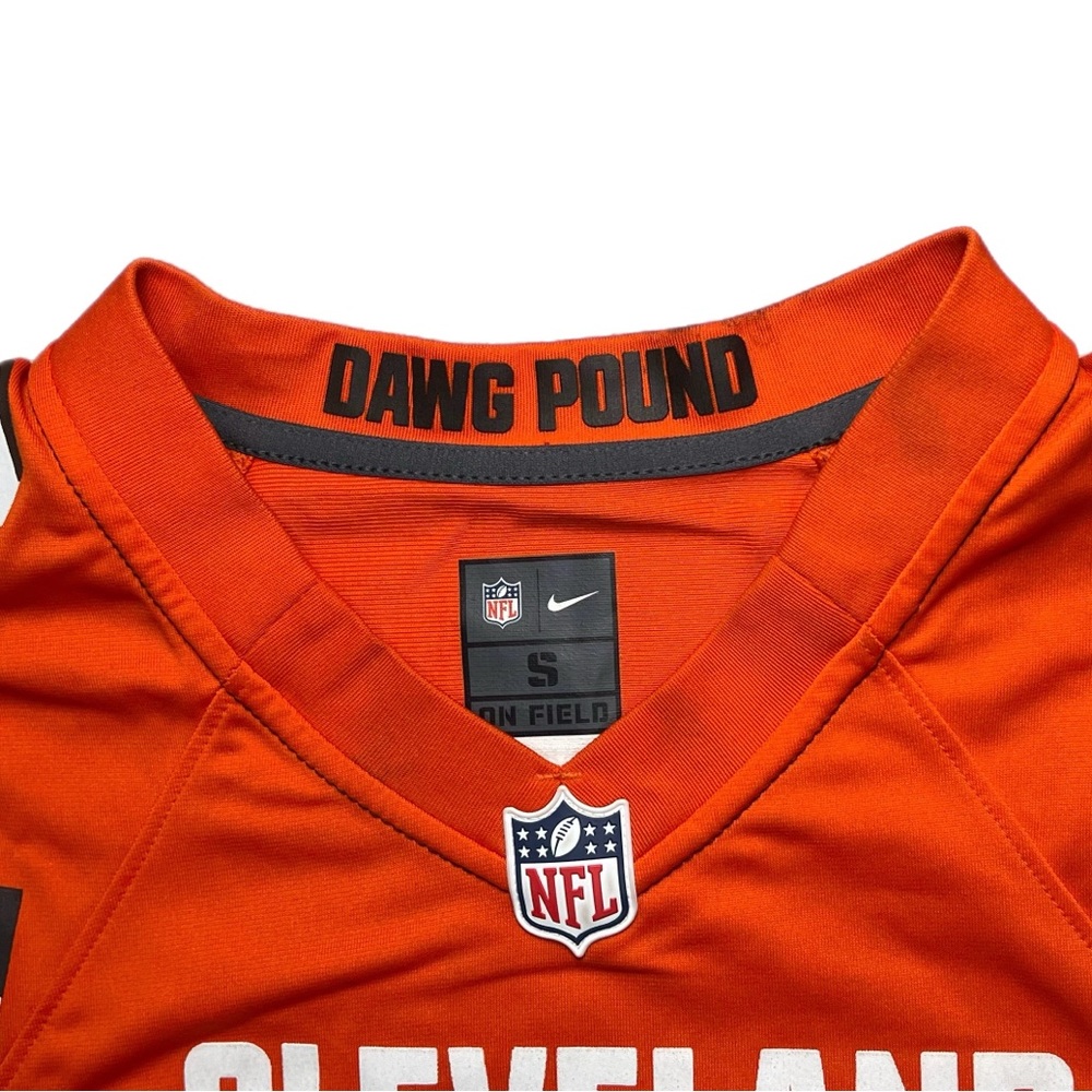 Used Nike Cleveland Browns Baker Mayfield Jersey Orange Size Small - Picture 2 of 6